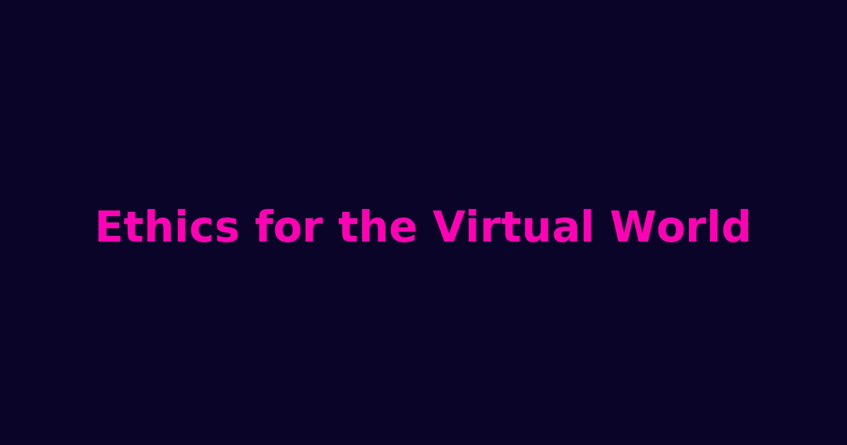 Abstract virtual grid representing AI ethics and digital worlds